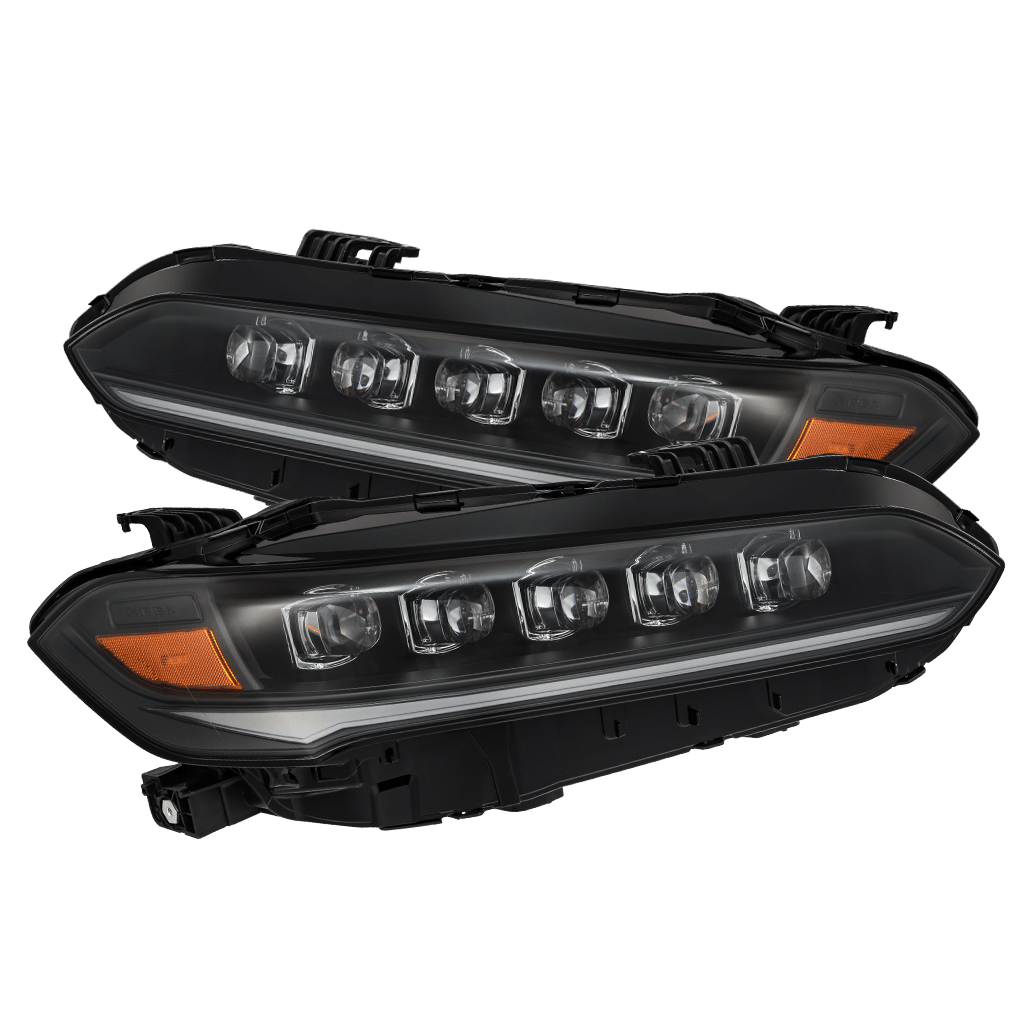 AlphaRex NOVA-Series LED Projector Headlights - Black: 22-26 Honda Civic