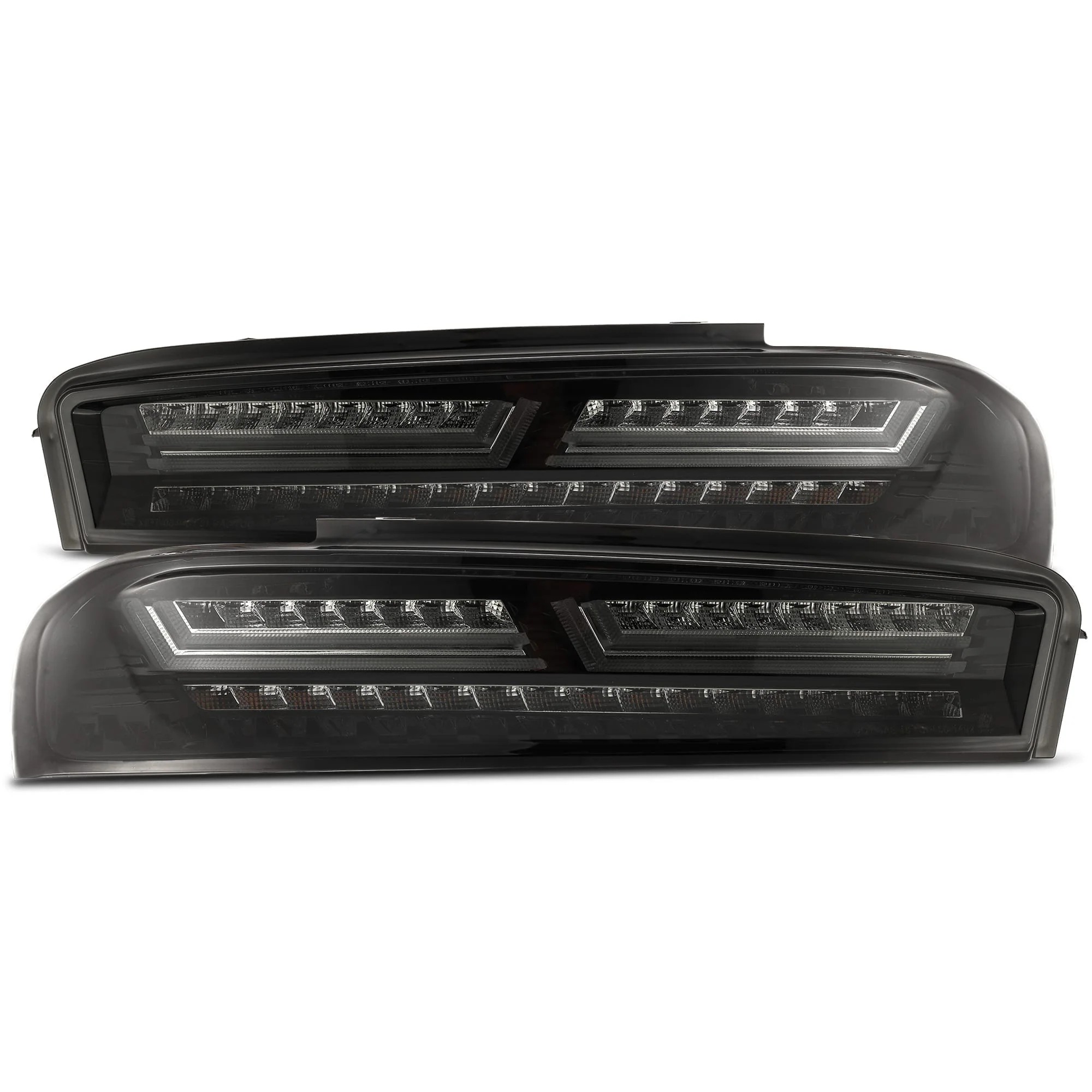 AlphaRex PRO-Series LED Tail Lights - Jet Black: 16-18 Chevrolet Camaro