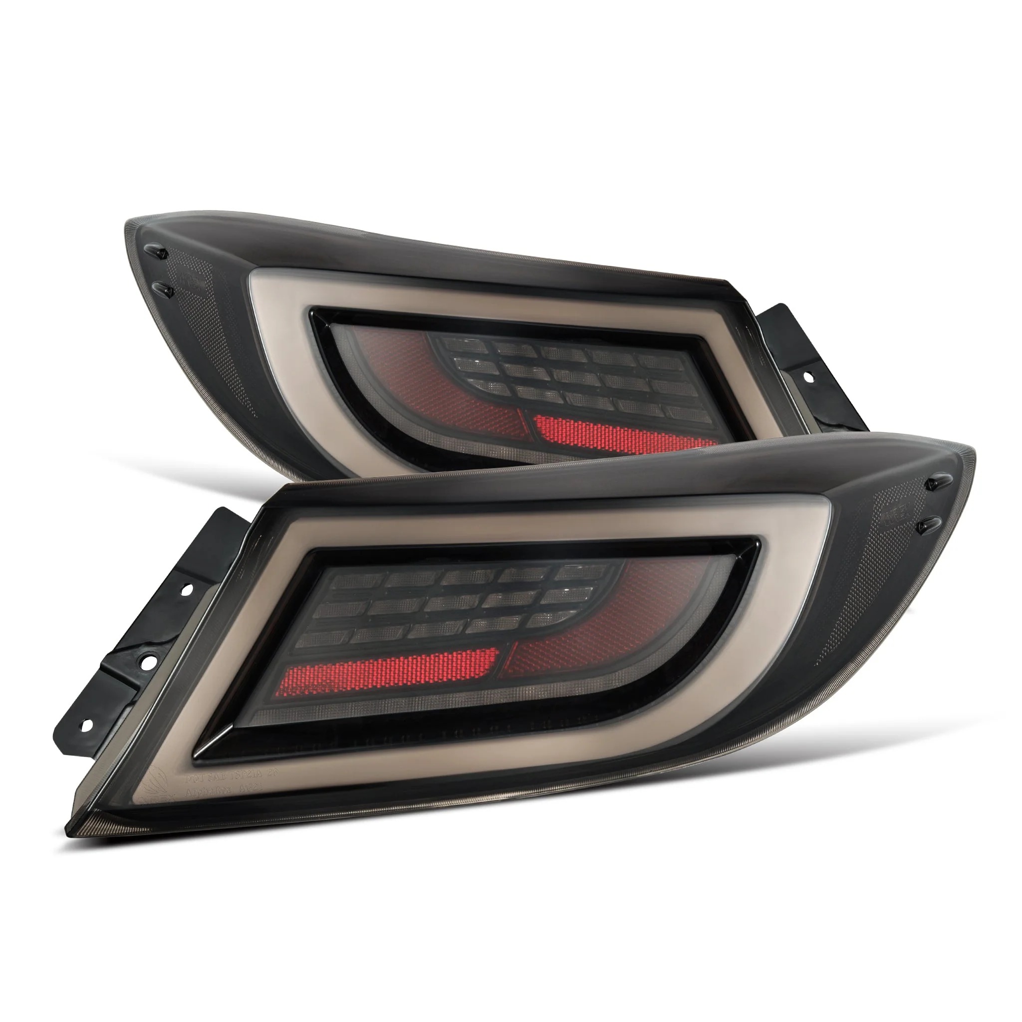 AlphaRex LUXX-Series LED Tail Lights - Black Smoke: 21-26 Toyota GR86/Subaru BRZ
