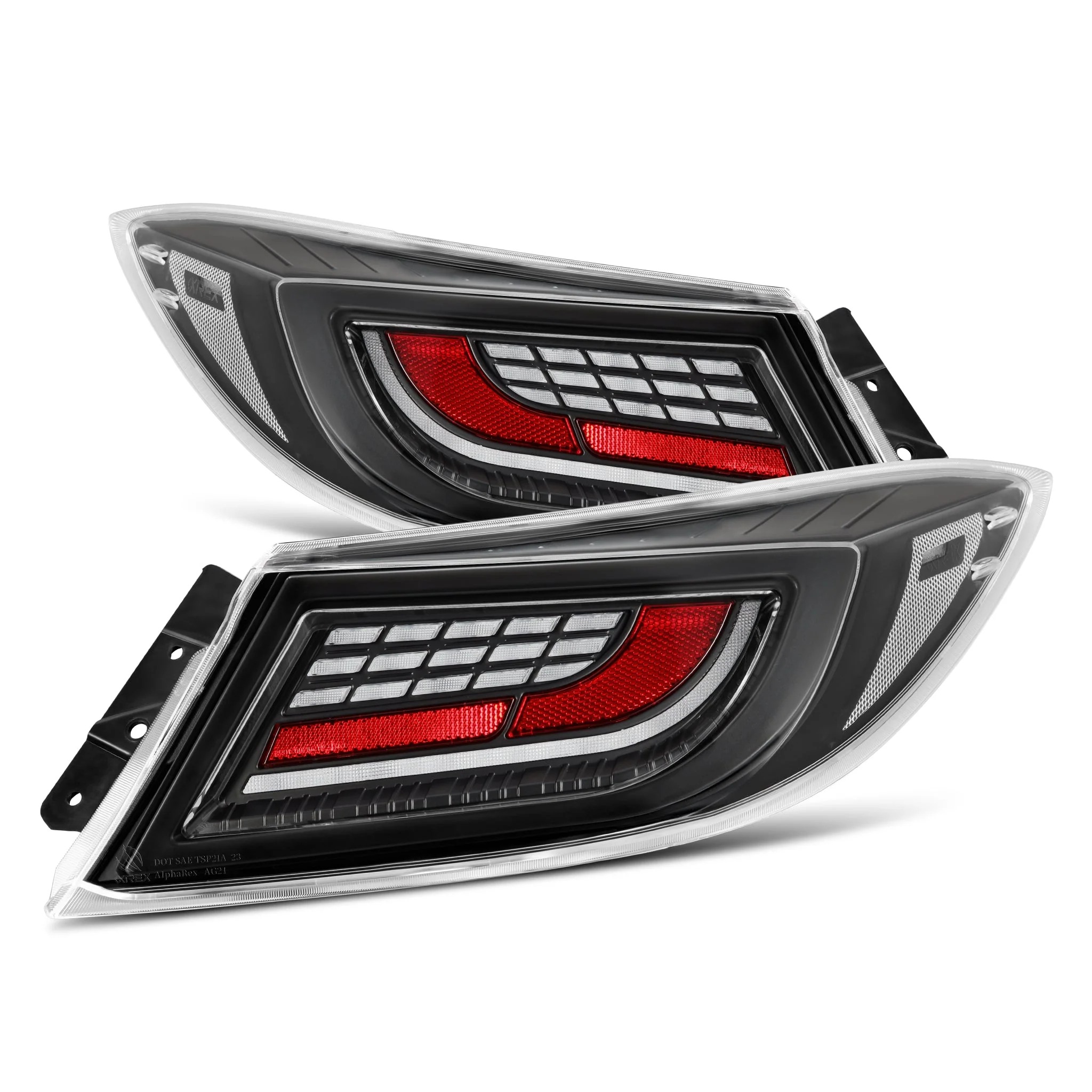 AlphaRex LUXX-Series LED Tail Lights - Black Clear: 21-26 Toyota GR86/Subaru BRZ