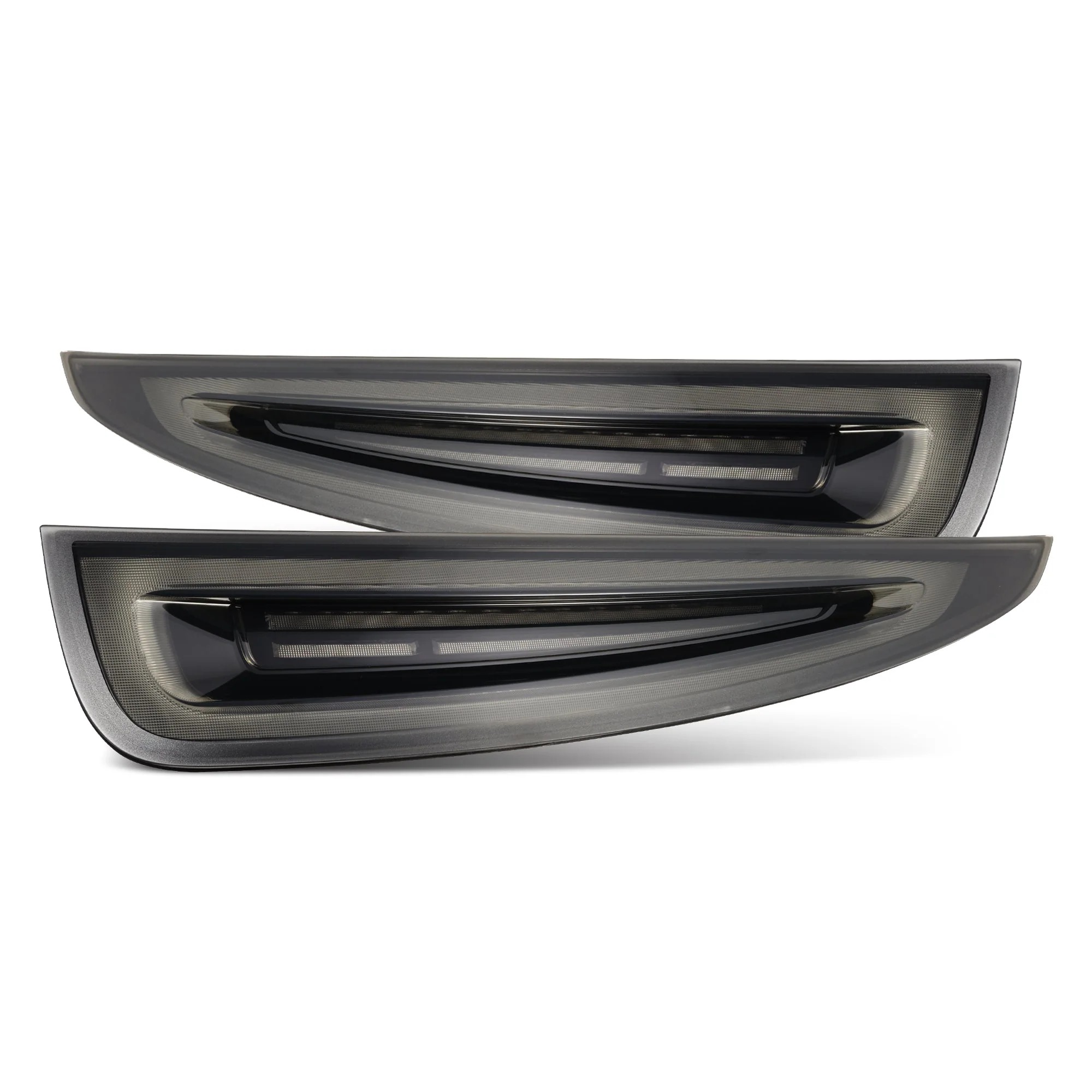 AlphaRex NOVA-Series Prismatic LED Tail lights - Black Smoke: 12-16 Porsche 911 (991.1)