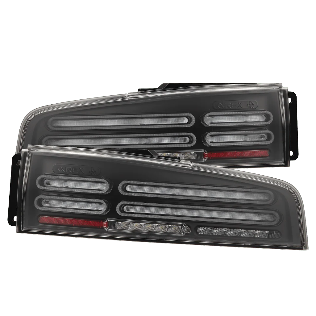 AlphaRex Quad-Loop Style NOVA-Series Prismatic LED Tail Lights - Black Clear: 23-26 Nissan Z