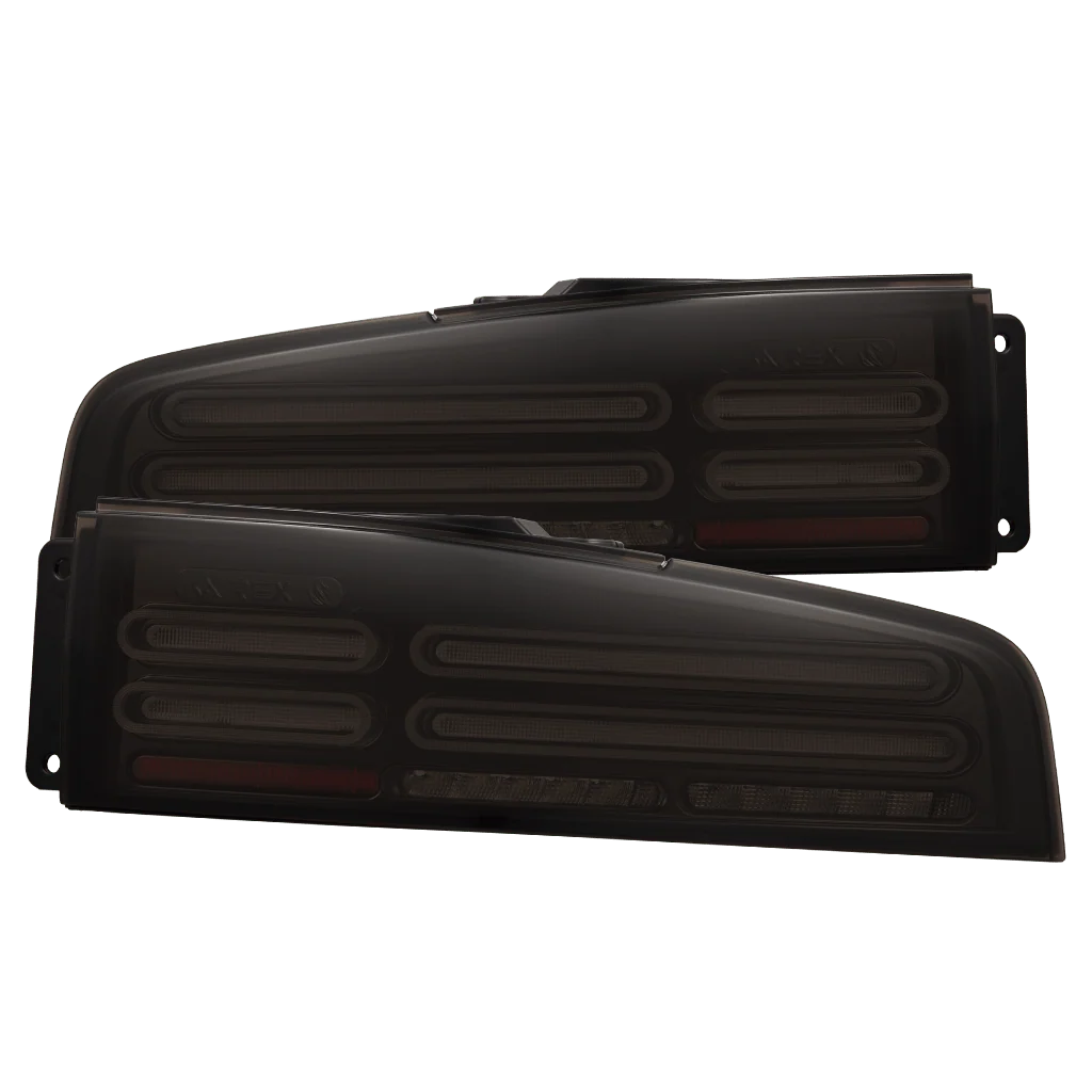 AlphaRex Quad-Loop Style NOVA-Series Prismatic LED Tail Lights - Black Smoke: 23-26 Nissan Z