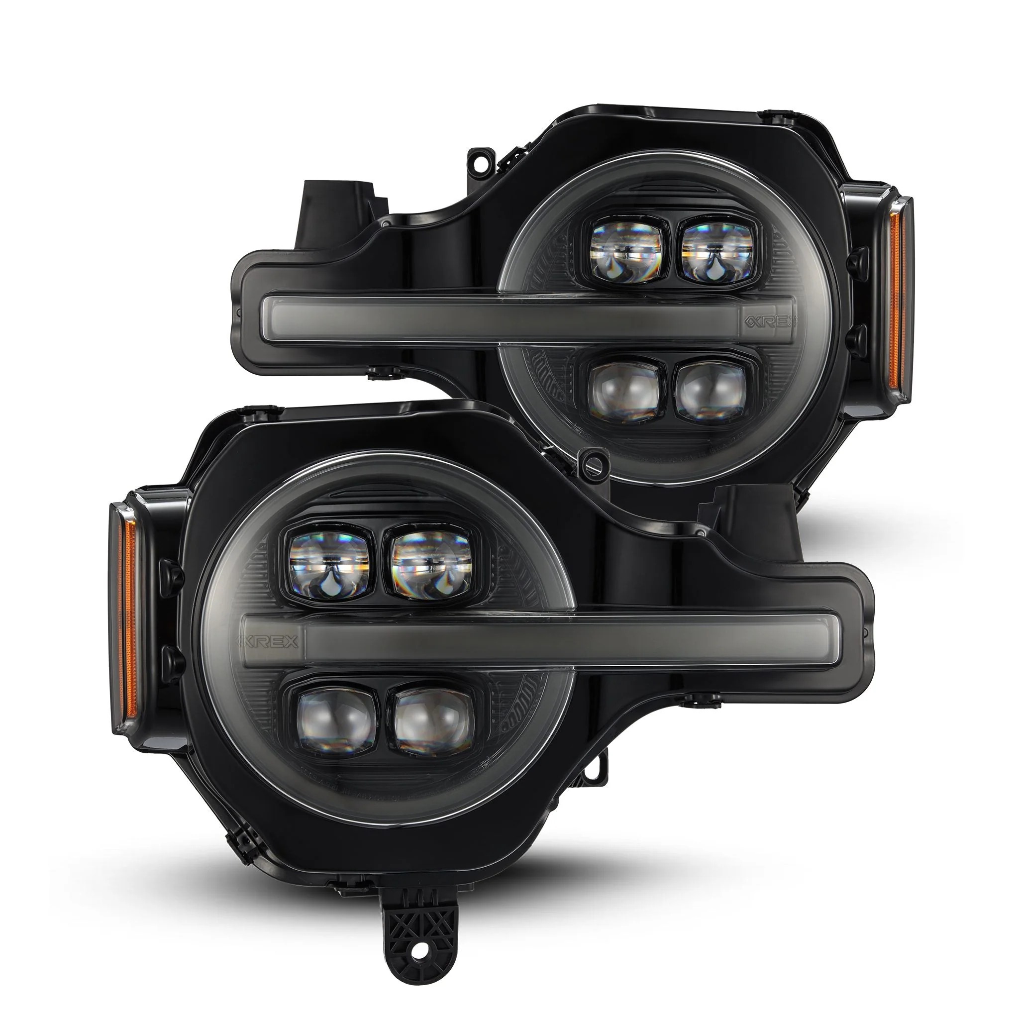 AlphaRex NOVA-Series LED Projector Headlights - Alpha-Black: 21-26 Ford Bronco / 22-26 Ford Bronco Raptor