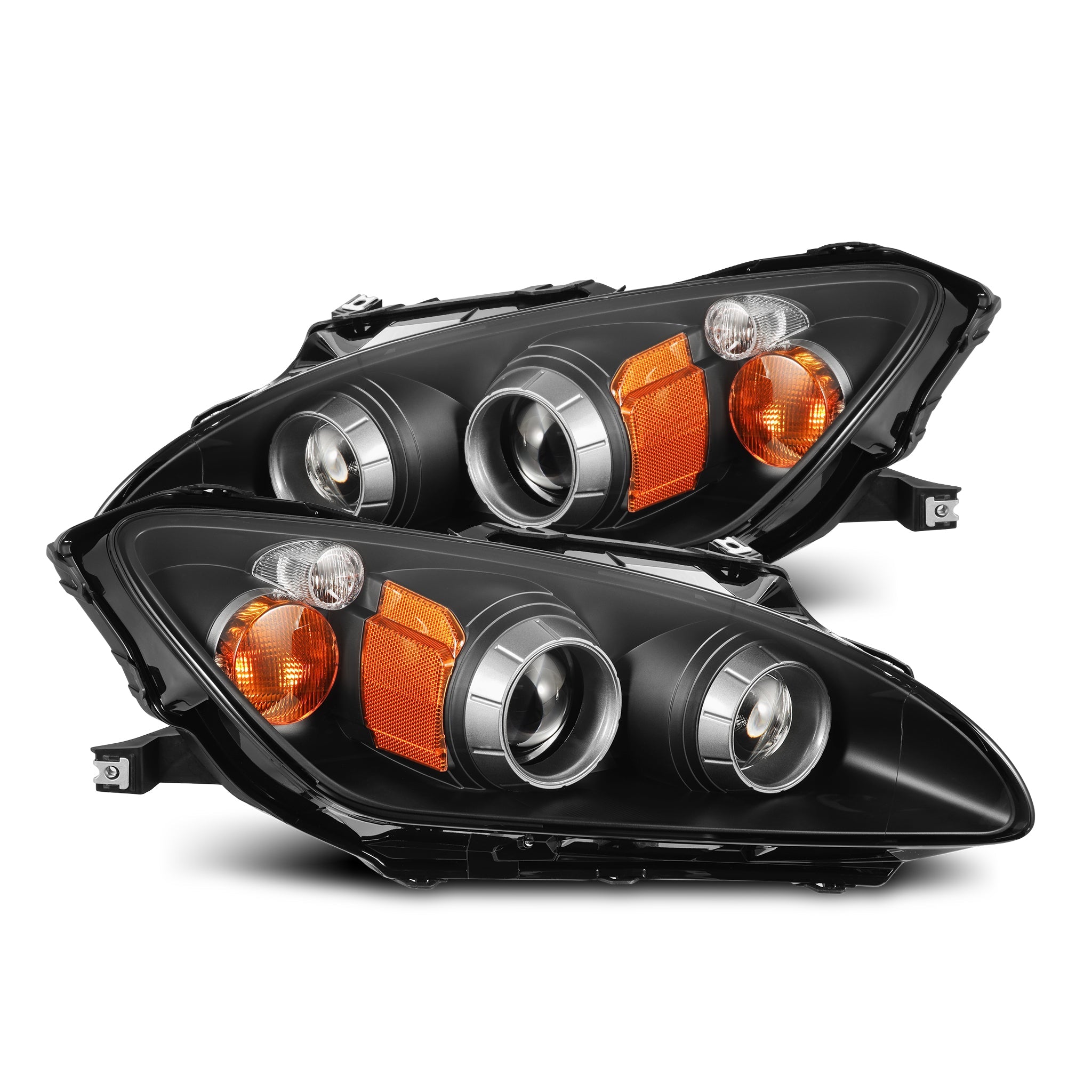 AlphaRex LUXX-Series LED Projector Headlights - Black: 99-09 Honda S2000